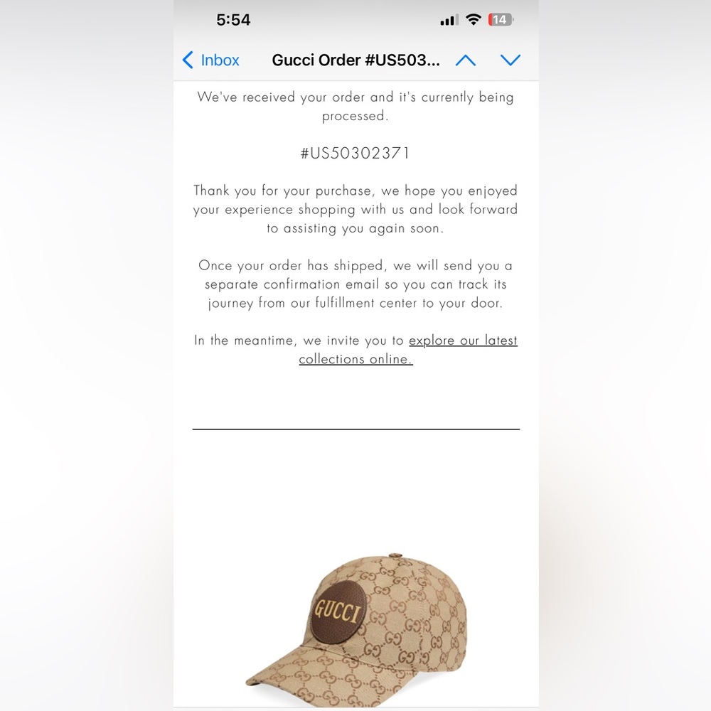GUCCI GG Canvas Baseball Hat - Picture 4 of 8